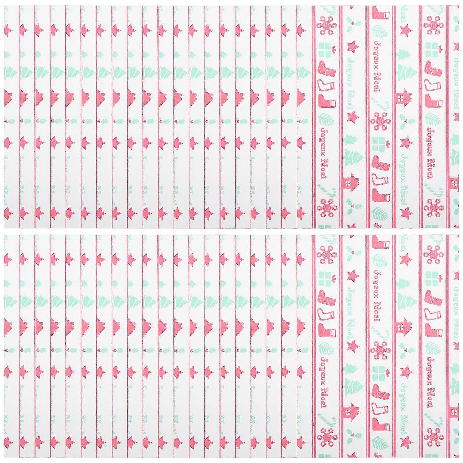ChristmasStyle500SheetsCandyWrappingPapersPerfectForSealingHomemadeSweetsAndTreatsInMultiColorCreativePackaging