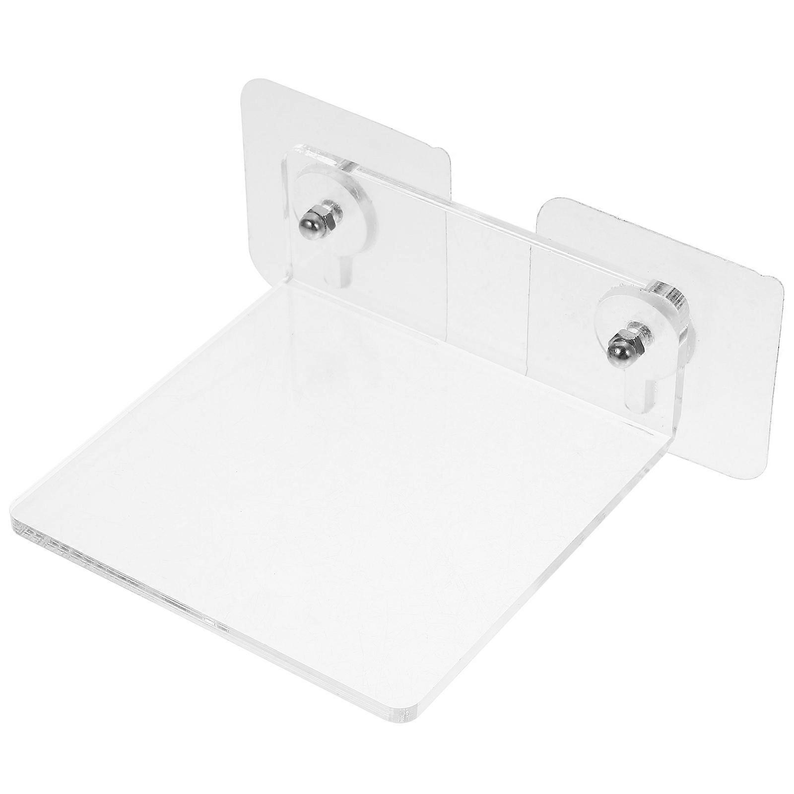 Acrylic Floating Shelf for Bathroom Wall Storage Rack Transparent