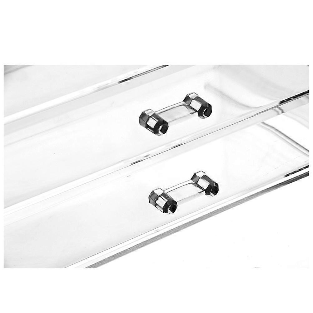 Cosmetic Storage Organizer Transparent Makeup Drawer Box for 3Pcs