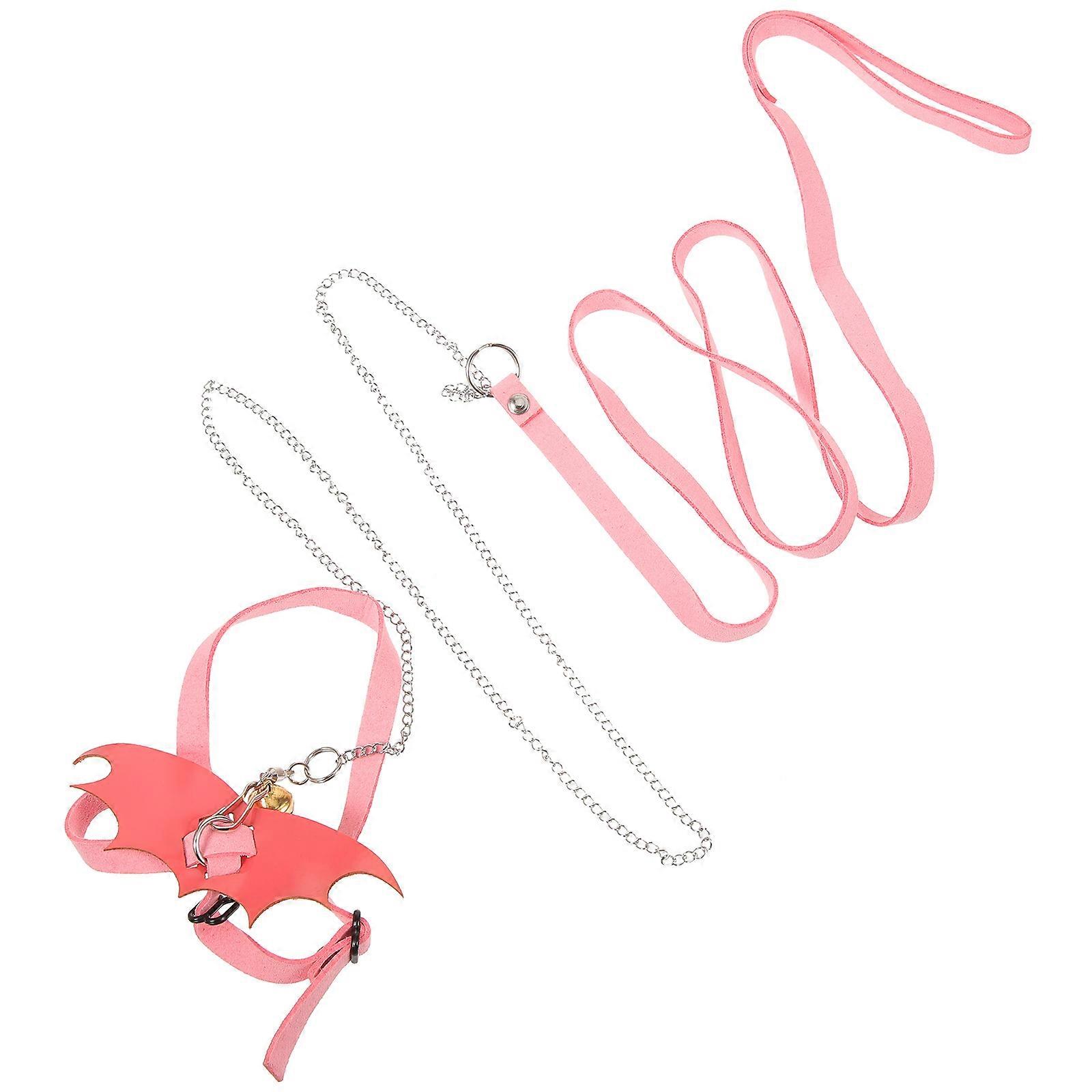 2Pcs Pink Tortoise Traction Harness Turtle Leash for Outdoor Use