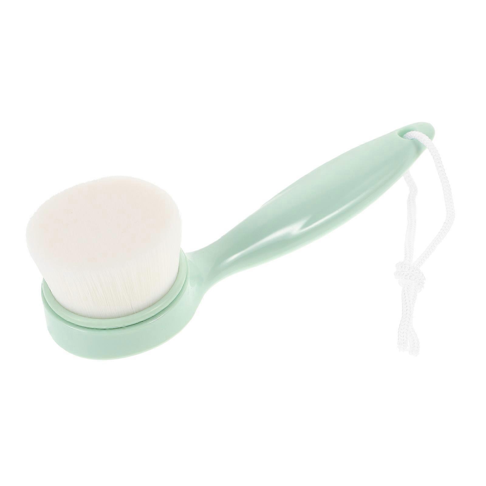 Face Brush Face Cleansing Brush for Cleaning Use 5Pcs Green Handle ABS