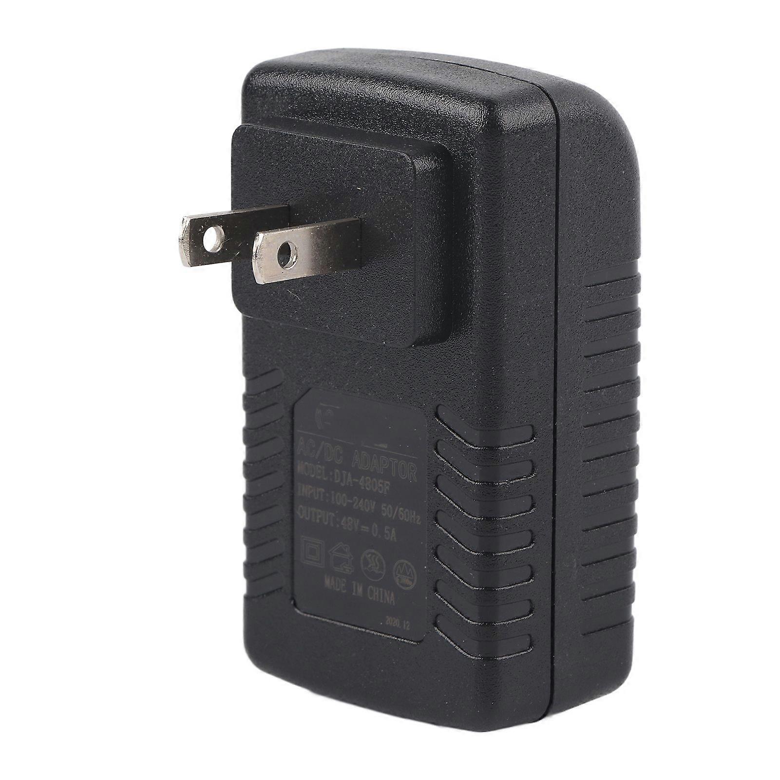 DC 48V 0.5A Power Supply Injector 24W POE Adapter Plug