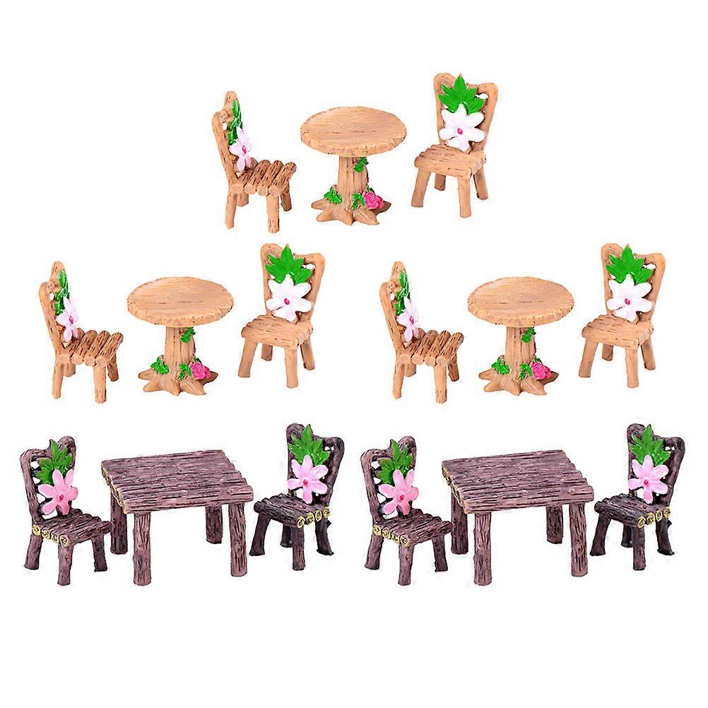 Bonsai Miniature Decorations Resin Ornaments for 15Sets