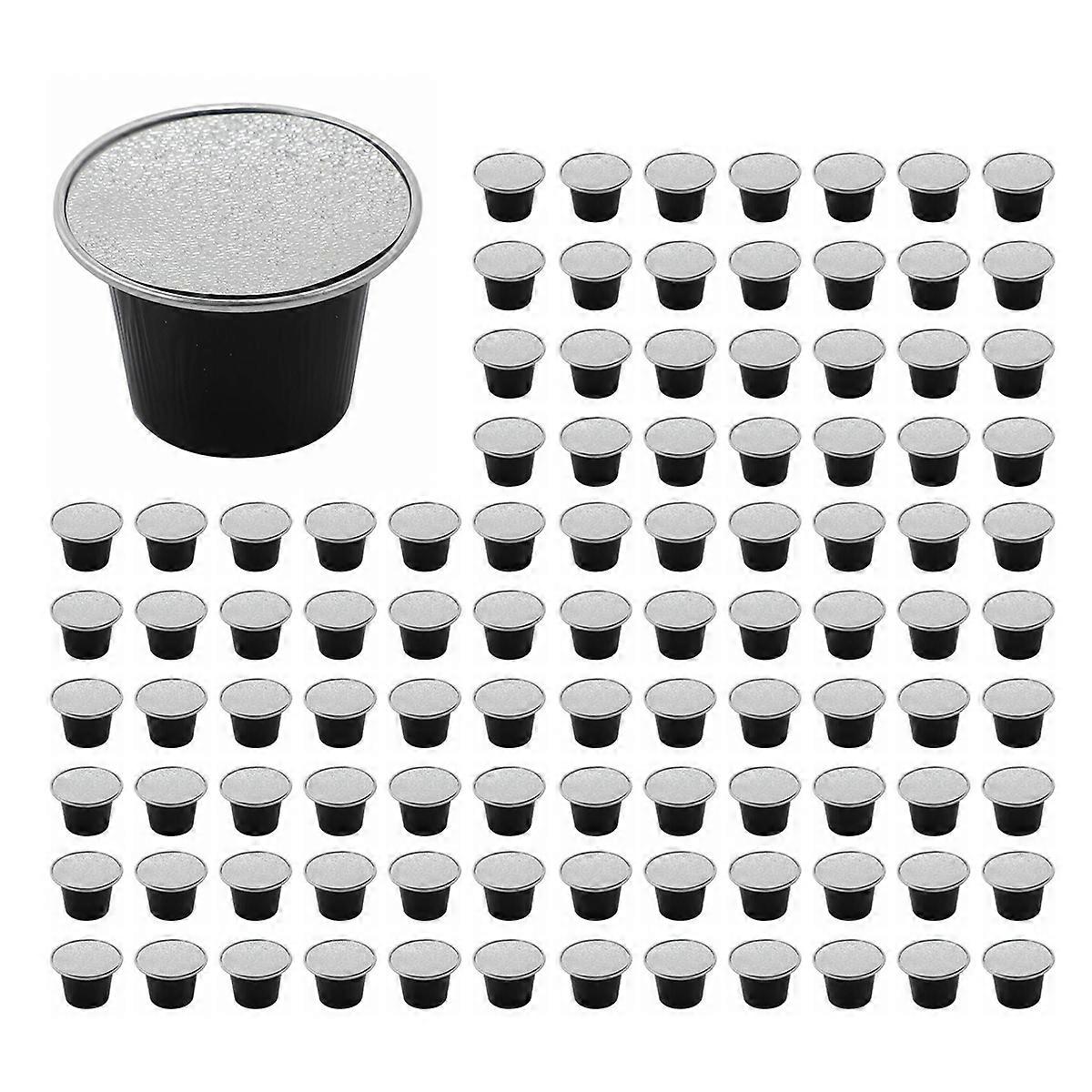 50Sets Refillable Coffee Capsules Cup Disposable Coffee Supplies