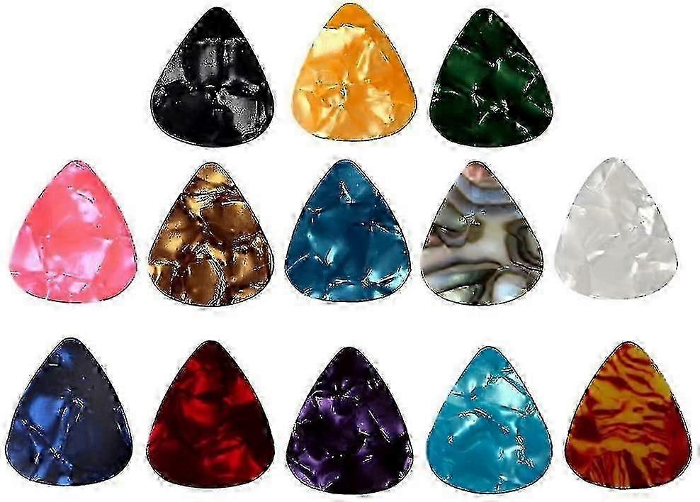 8pcsカラフルギターピック0.46mmベース/エレクトリック/アコースティックギター用