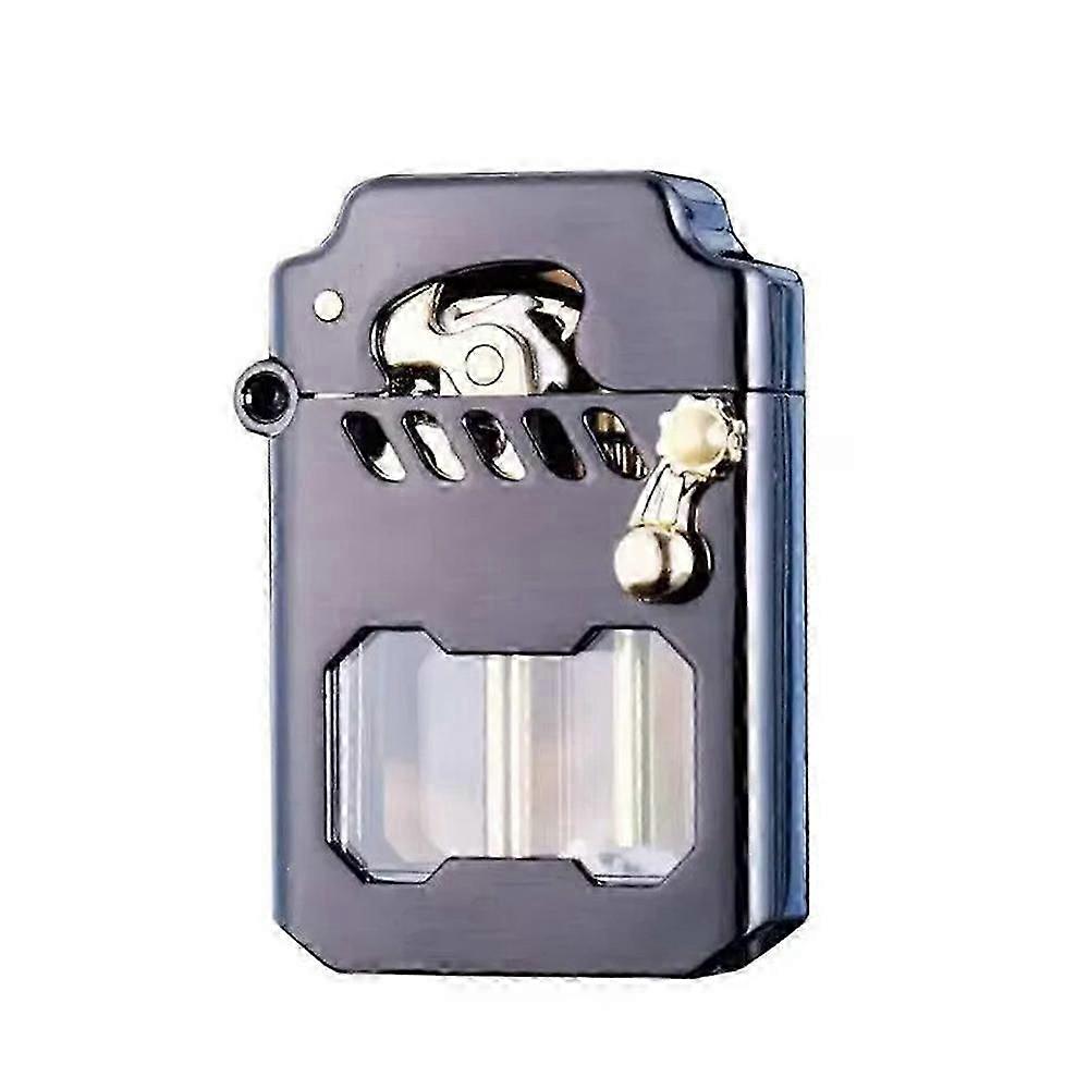 Isqueiro de Metal Mecha (Sem Combustível), Isqueiro Retro à Prova de Querosene à Prova de Vento