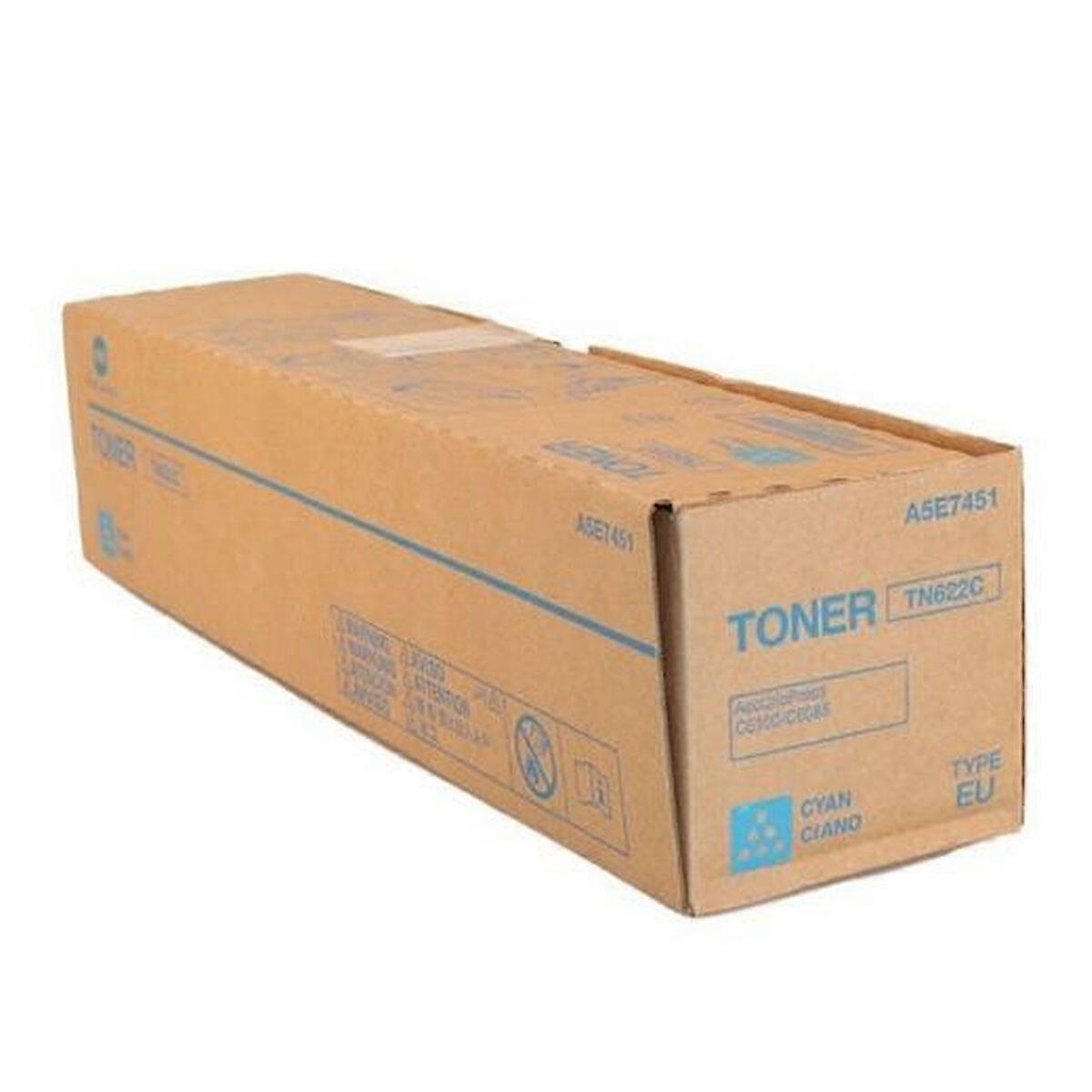 Toner d'origine Konica Minolta TN622C cyan