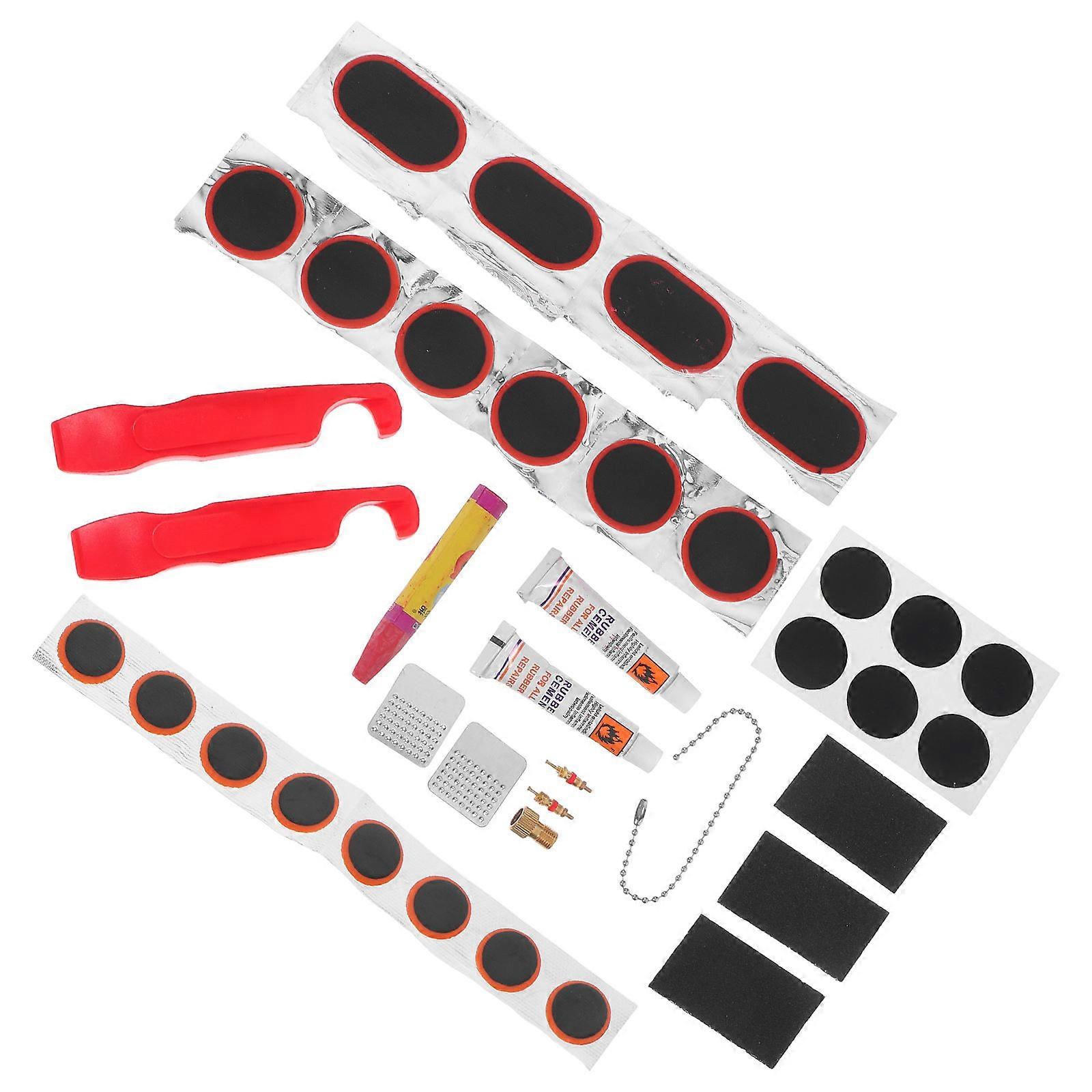 Bike Tire Repair Kit with Portable Tools for Efficient Tire Fix 4Sets
