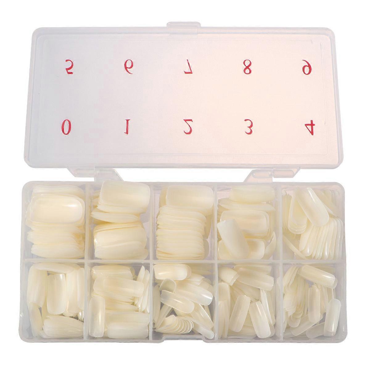 Artificial Nails 1 Box Assorted Color Nail Art Decals for DIY Manicure Decoration