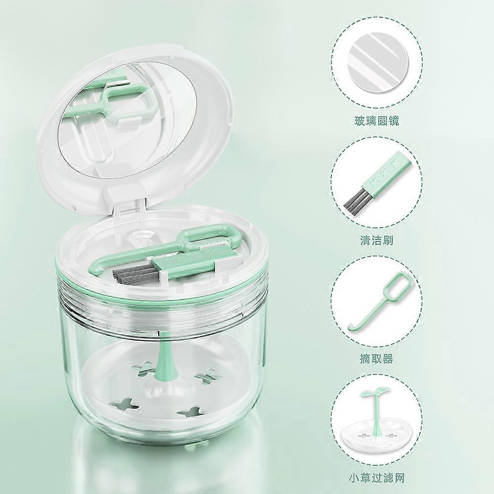 Dentures Storage Box Sealed Retainer Case Invisible Braces Waterproof Soaking Container Portable Leak-Proof Design Multiple Colors Cartoon Version