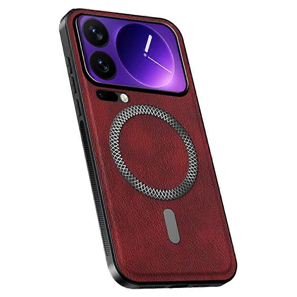 Etui do Xiaomi 17 Pro kompatybilne z MagSafe PU TPU PC Phone Cover z metalową ramką obiektywu - Wi