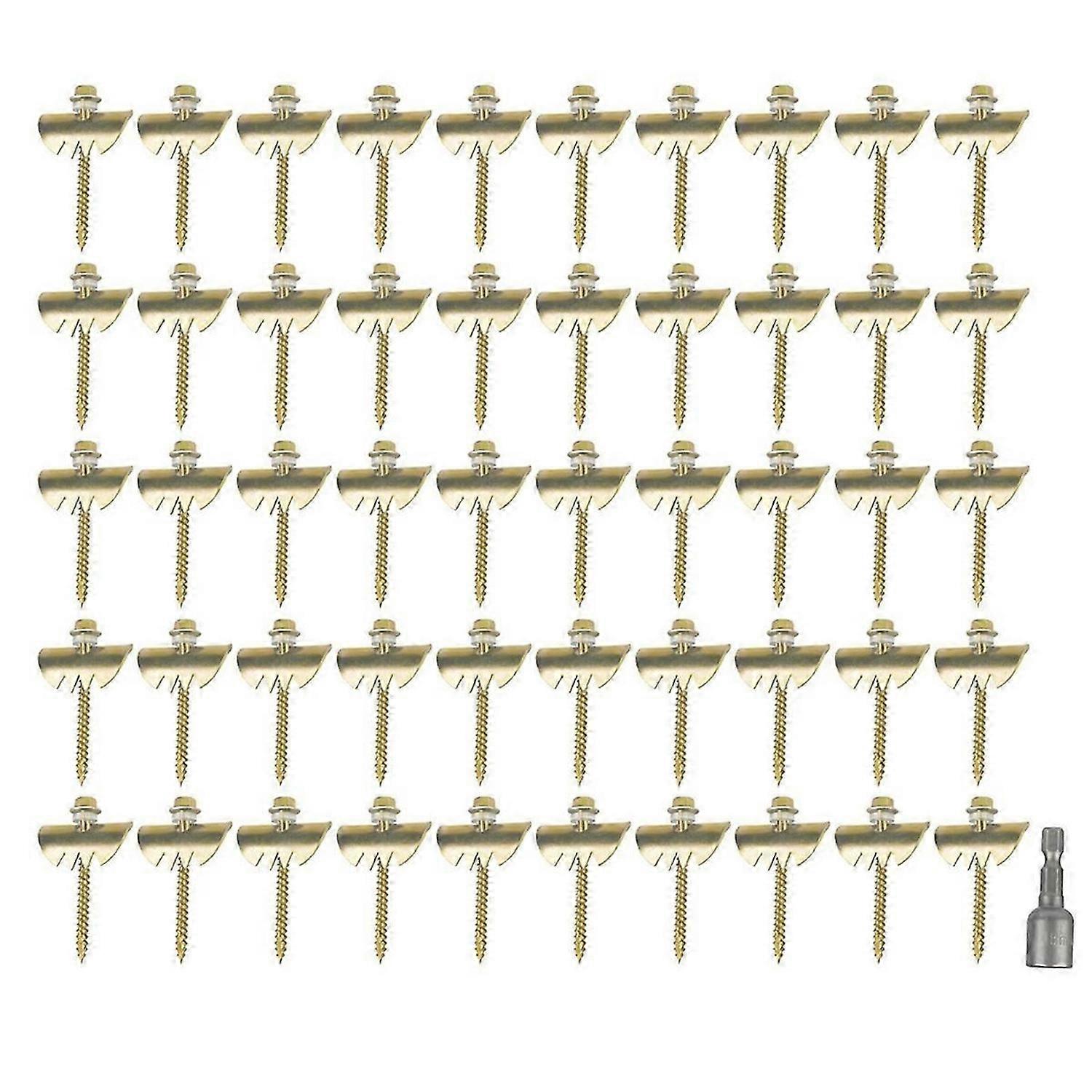 50ks Drôtené oplotenie zo zliatiny zinku pre mäkké drevo Plotový klinec pre poľnohospodárstvo Záhradníctvo Opätovné použitie Plot S