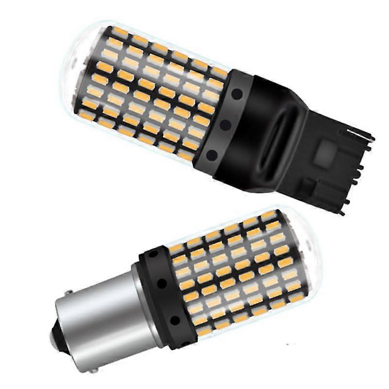 LED Bulbs 2Pin Bayonet Base Amber Yellow PY21W 581