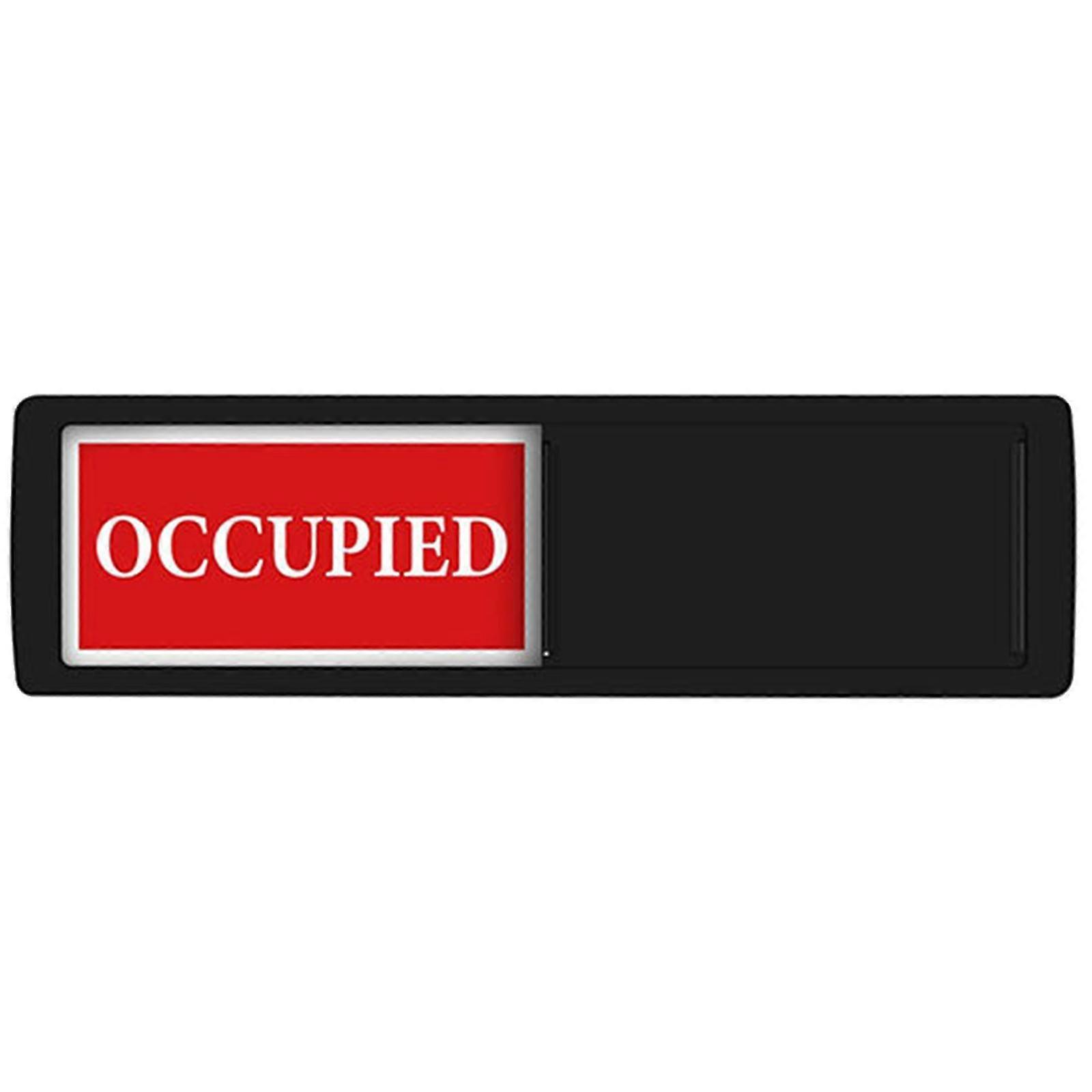 Easy to usage Sliding Door Sign Occupied/Vacant Know When Enter Vacant or In Slider Indicators silver