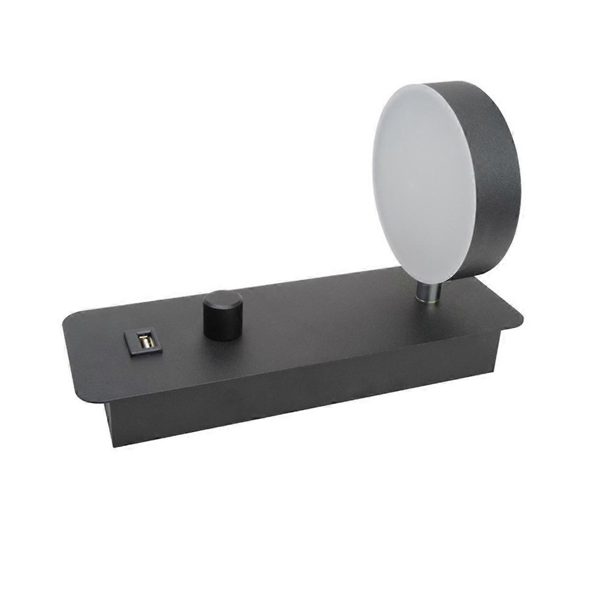 300 Degrees Rotation USB in Indoor Wall Lamp 9W Wall Lamp Black