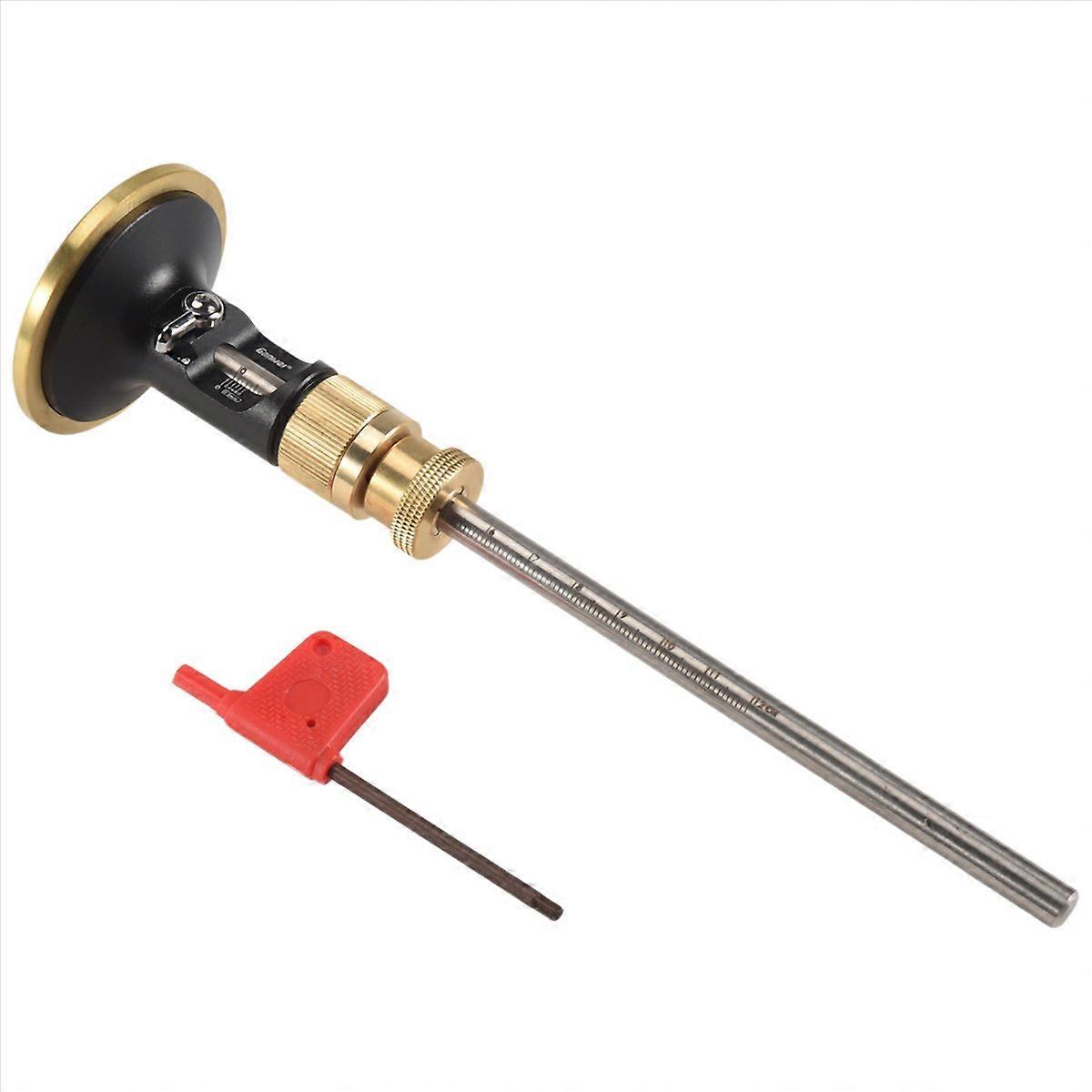 GanWei Wheel Marking Gauge Woodworking Marking Scriber with 2 Replacement Cutters Solid Metal Bar Wo