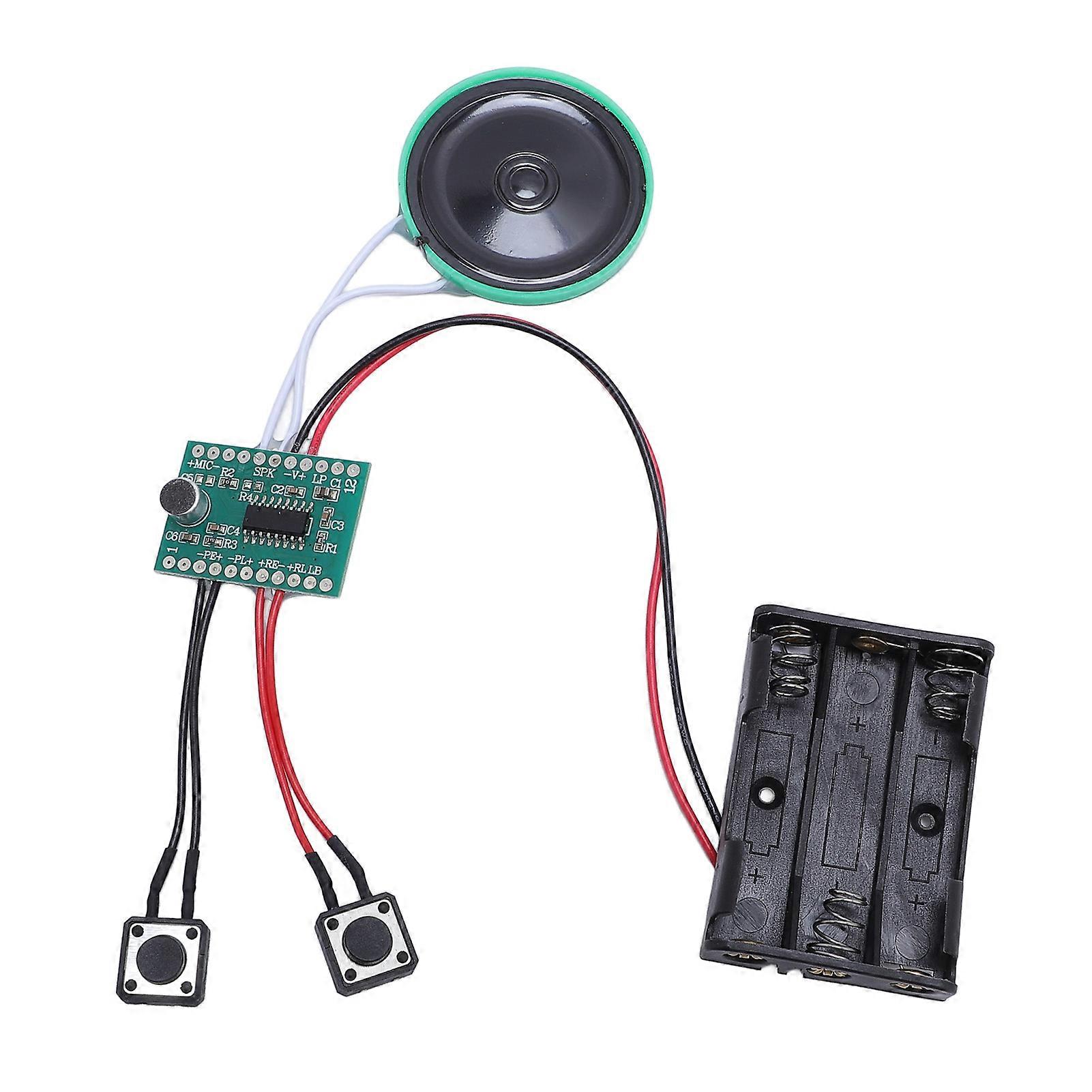 Sound Recorder Module with Speaker 4 Minutes Recording Time for Voice and Music Playback Suitable for Greeting Cards and DIY Projects