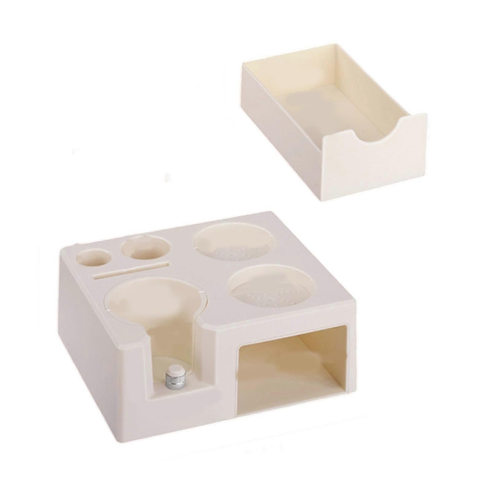 Modern Coffee Bar Organizers Drawer Styles Espresso Tamper Stand Plastic Station Holder Base For Efficient Tool Access Multicolor