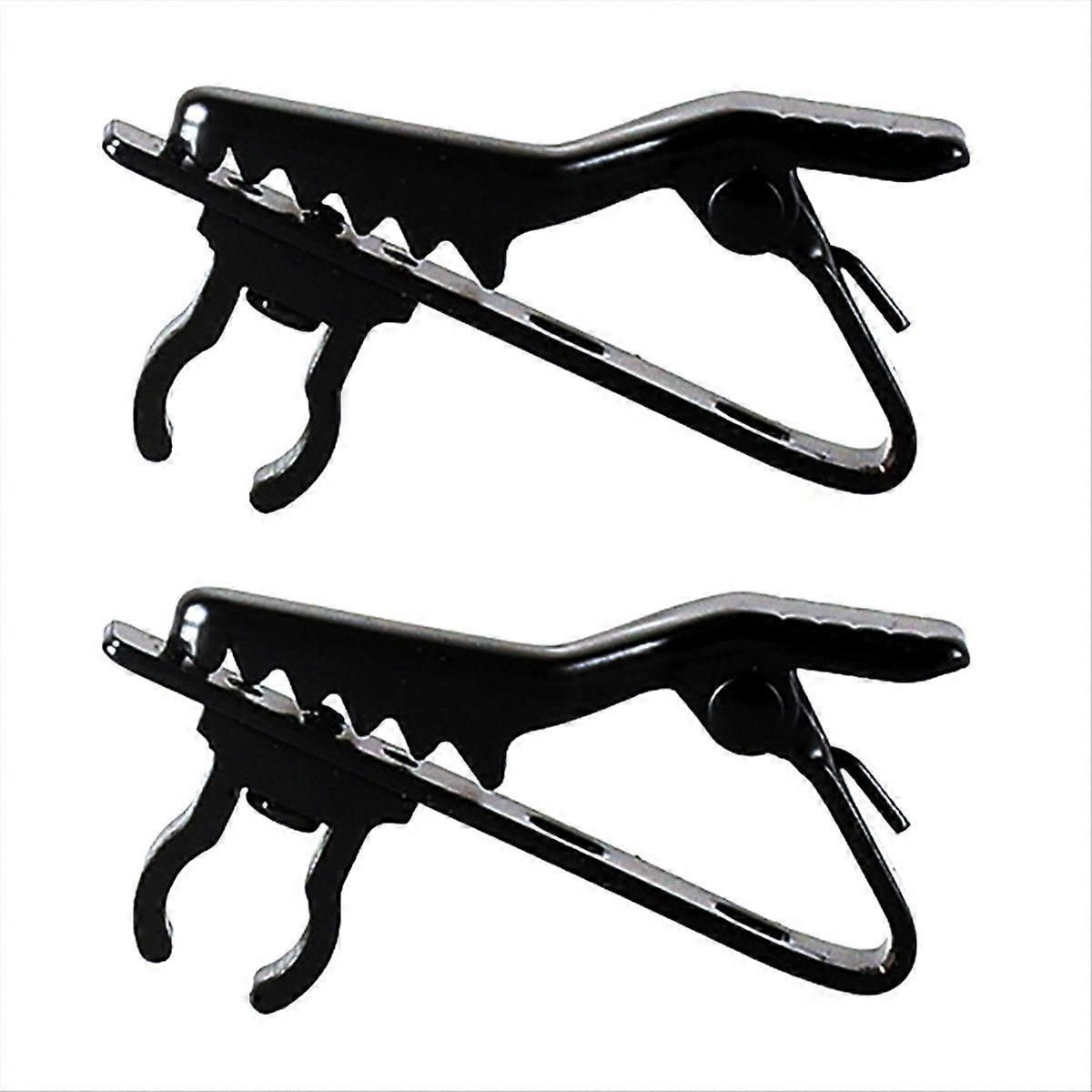 Microphone Cable Holder Clasp Alligator Clip on Mic Lapel Clamp for Secure Placement for Improved A