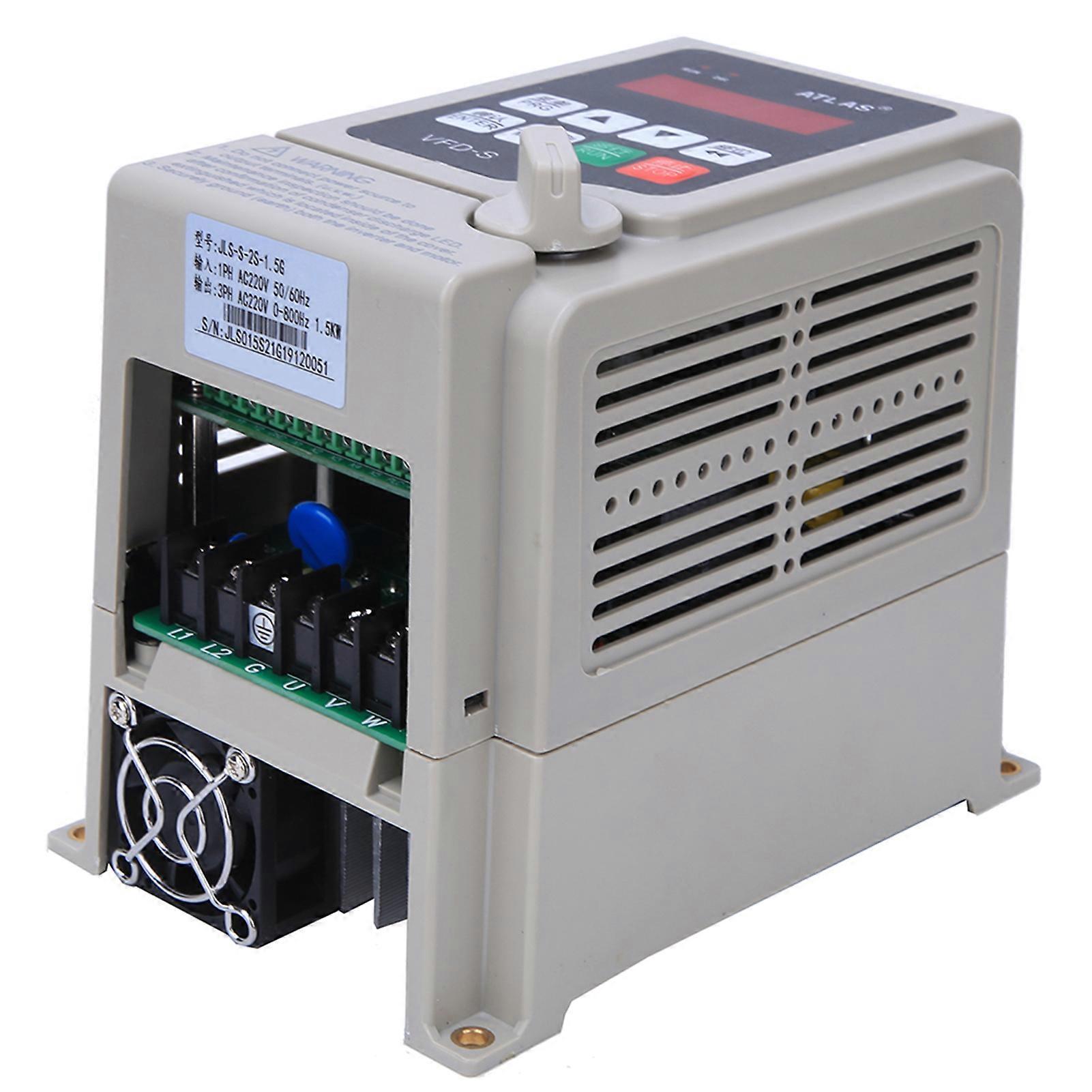 Variateur de fréquence VFD 220V Entrée monophasée Convertisseur de fréquence de sortie triphasé1.5KW