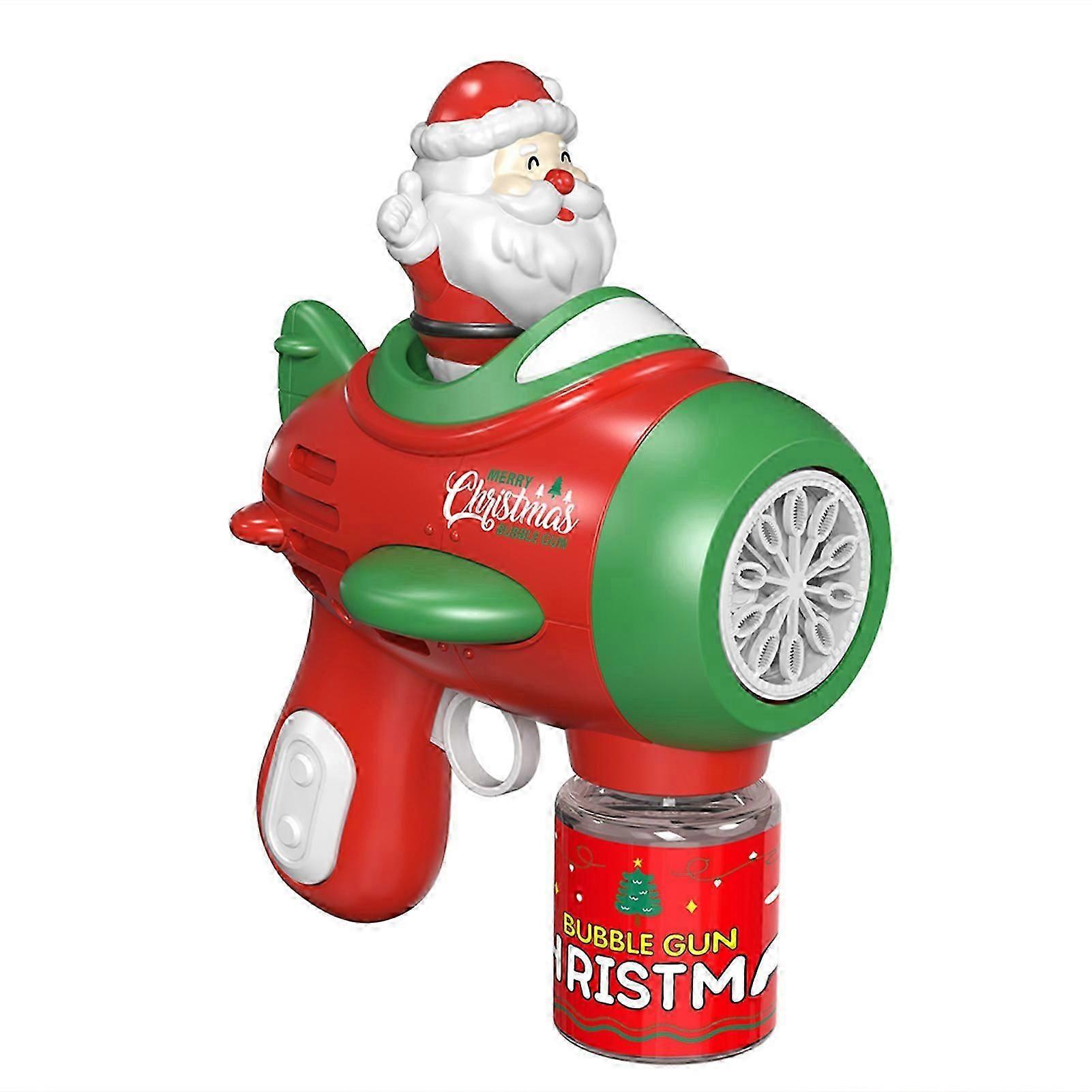 Firearms-shape Bubble Maker Colorful Bubble Blowing Toys with LED Light for Outdoors