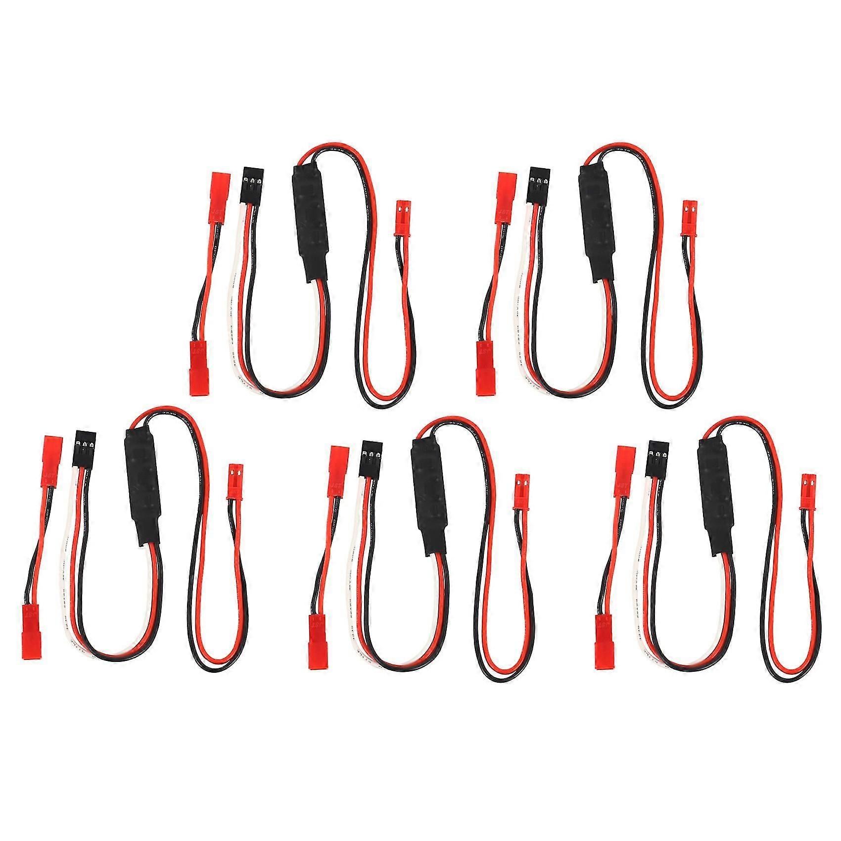 5x Winch Ch3 3 Ways Control Line Panel Remote Controller Receiver Cable For 1/10 Rc Crawler Axial S