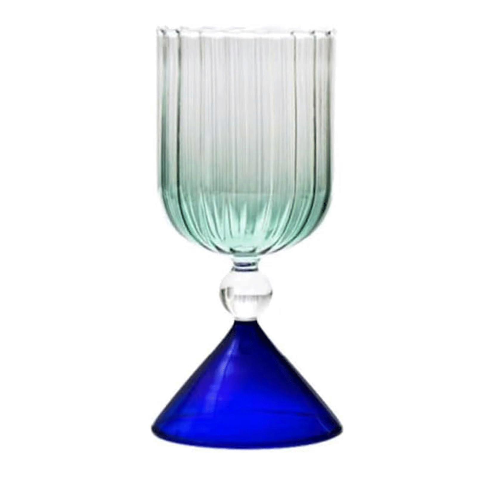 Wine Glasses Modern Gradient Hand Blown Glass 150Ml 220Ml 250Ml Irregular Cocktail Juice Cup Style B