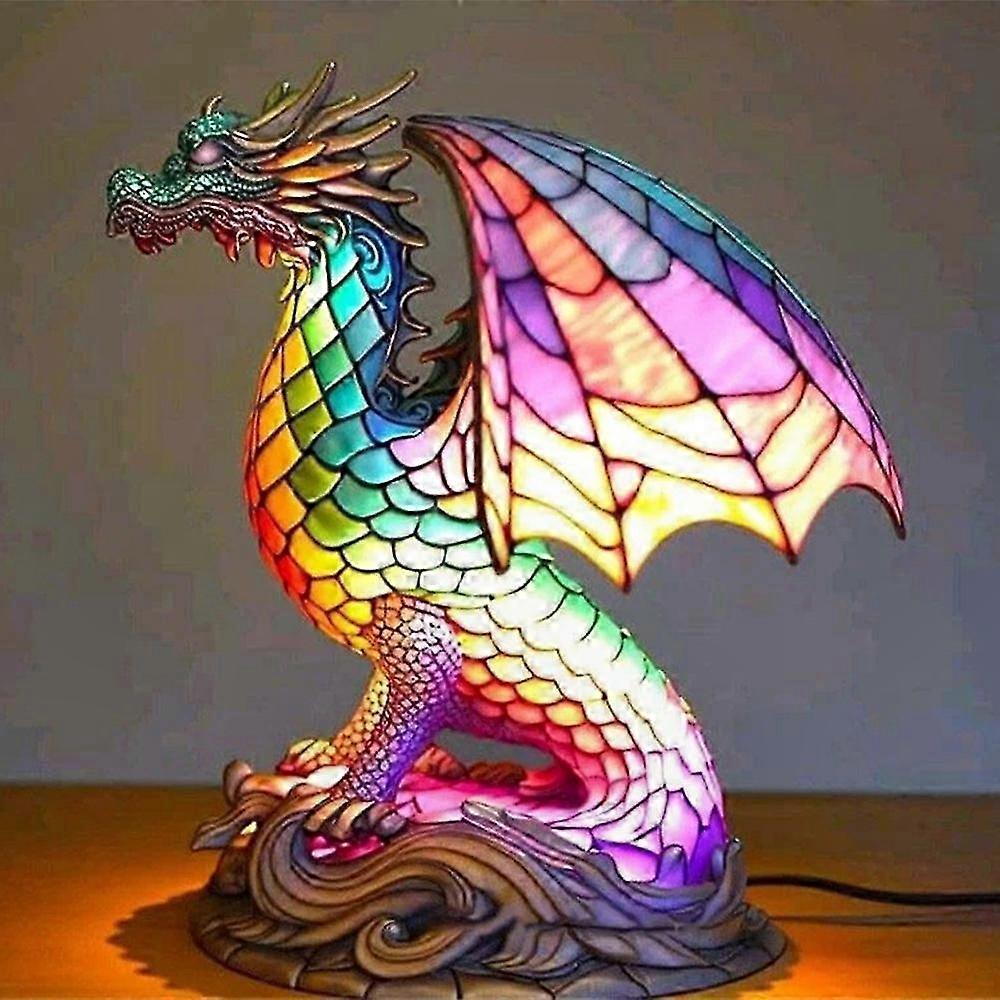 Stylish Resin Animal Night Light Table Lamp with Colorful Design for Desk Decoration