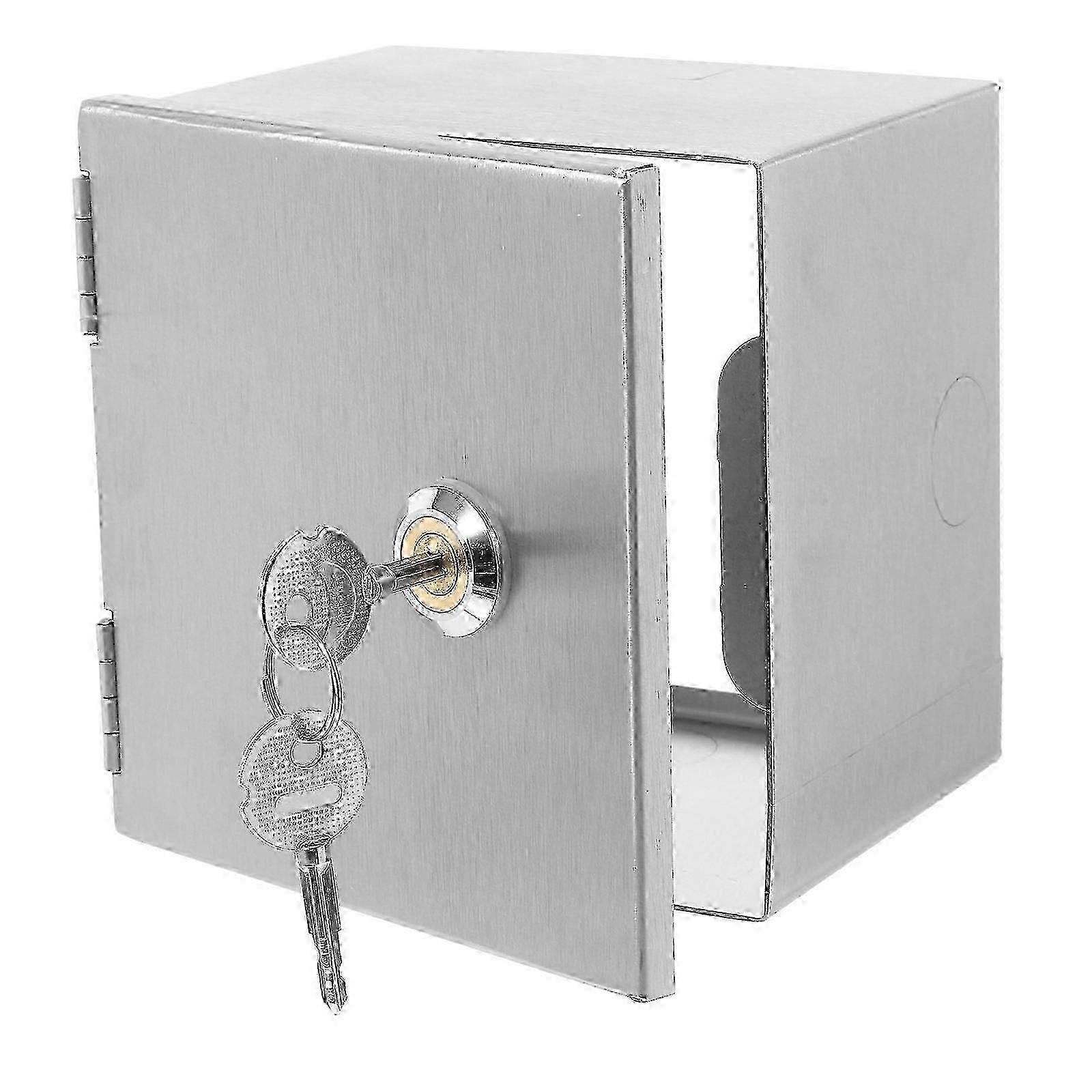 Outdoor Electrical Box Waterproof with Lock, Secures SocketsSilver SZRH
