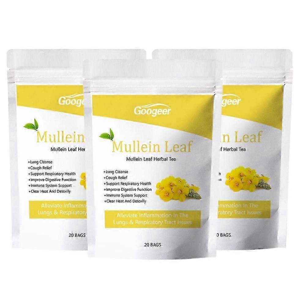 Mullein Yaprağı Çay Poşetleri Bitkisel Akciğer Temizleme Solunum Öksürük Çay Rahatlatmak