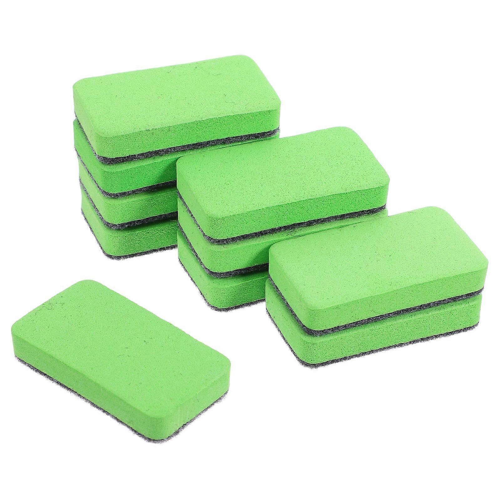 10pcs Whiteboard Eraser Wipe Whiteboard Eraser Portable Chalkboard Eraser for Office