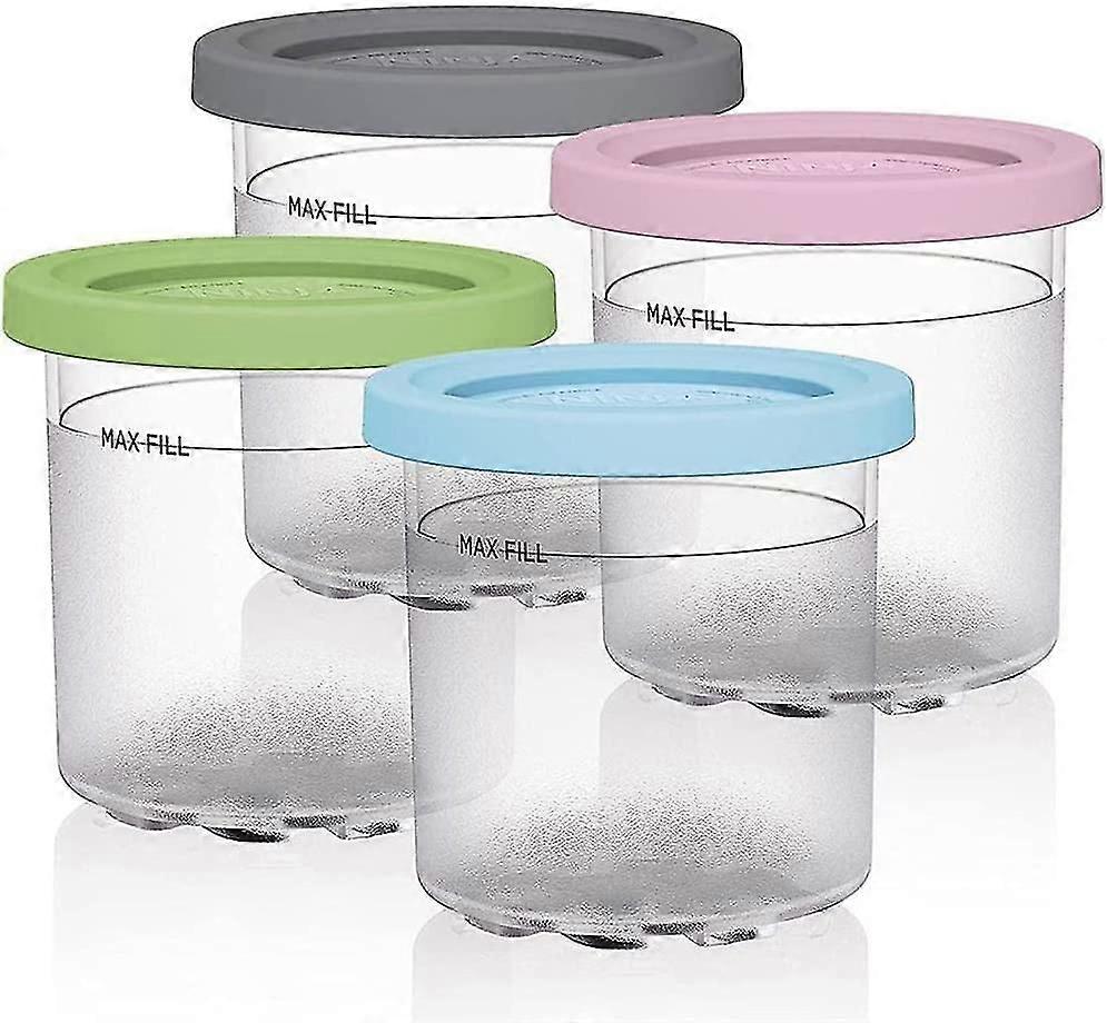 Ice Cream Pints Containers, Replacement For Ninja Creami Pints And Lids, Compatible With Nc300, Nc301,cn305a, Nc299am Series