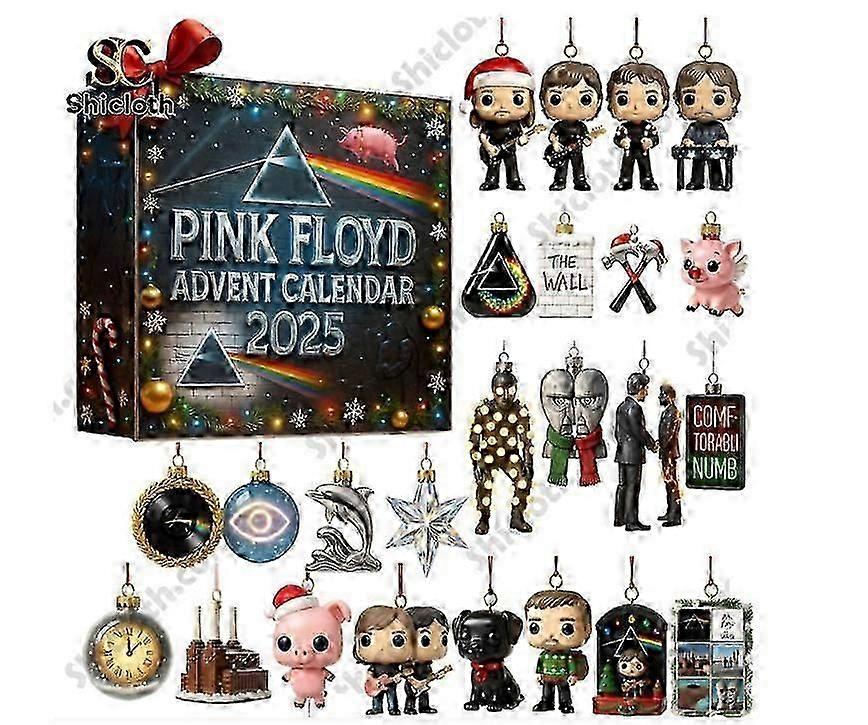 Pink Floyd 60th Anniversary Advent Blind Box Weihnachtsbaumschmuck Acryl Anhänger