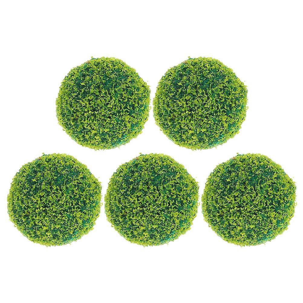 Sand Table Model Topiary Ball Artificial Plant for Garden 5Pcs