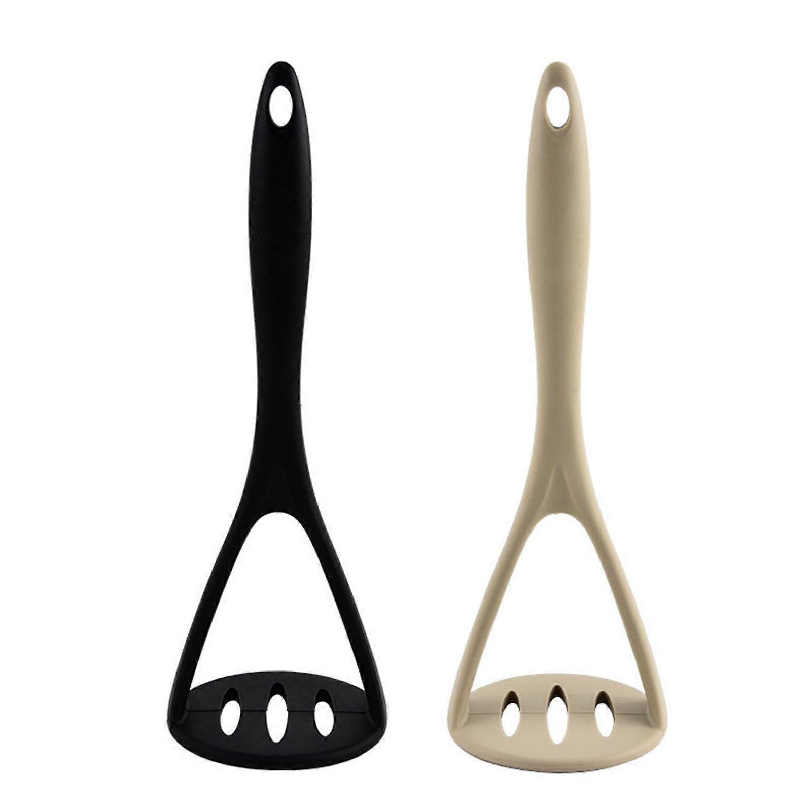 Silicone Potato Masher with Stable ThreeProng Design for Sweet Potatoes and Pumpkins