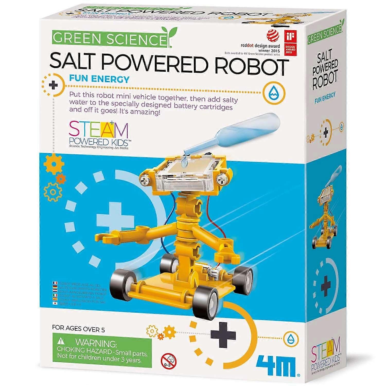4M Green Science Salt-Powered Robot STEM Fun Kit