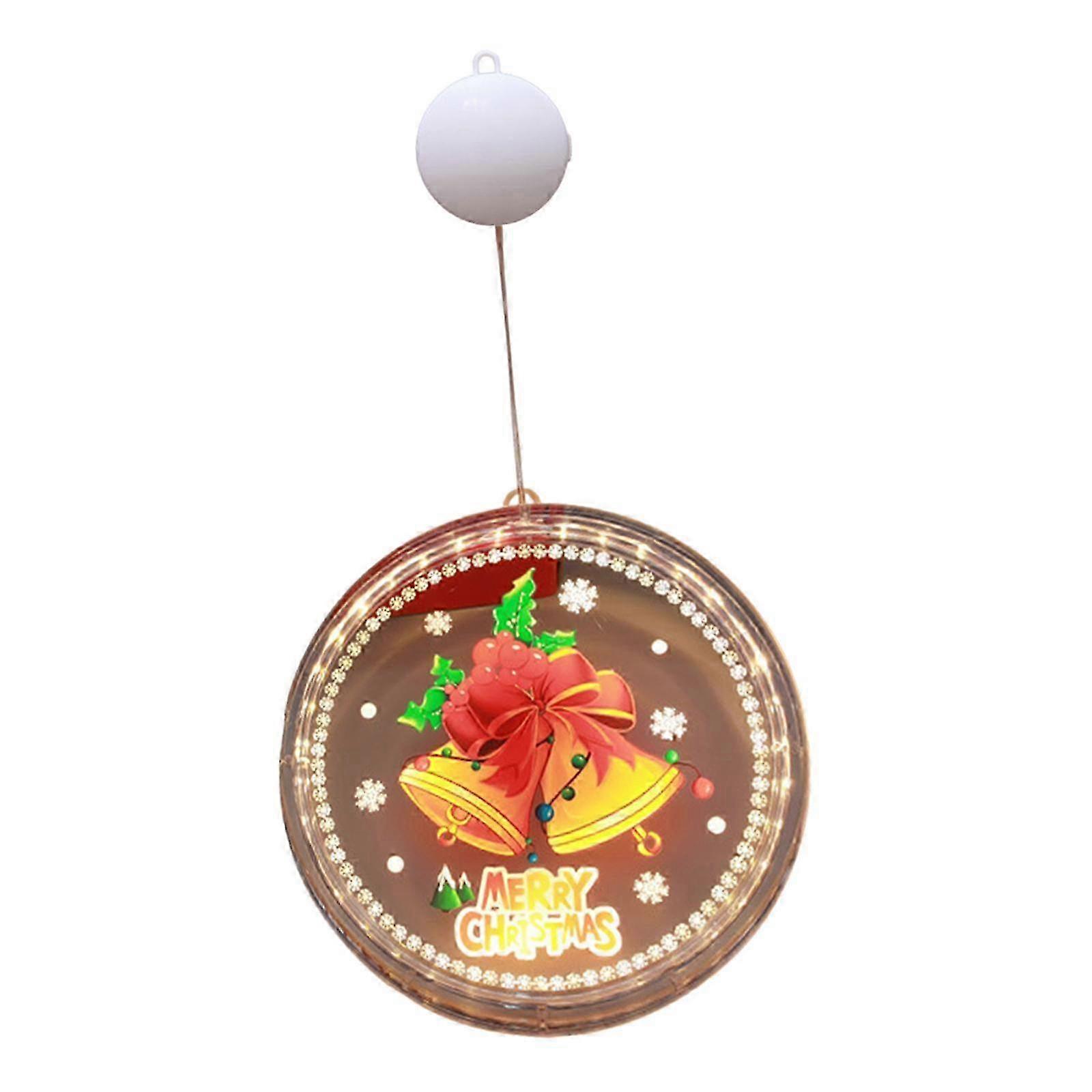 Christmas Ornament Light with Sucker for Window Hanging Display