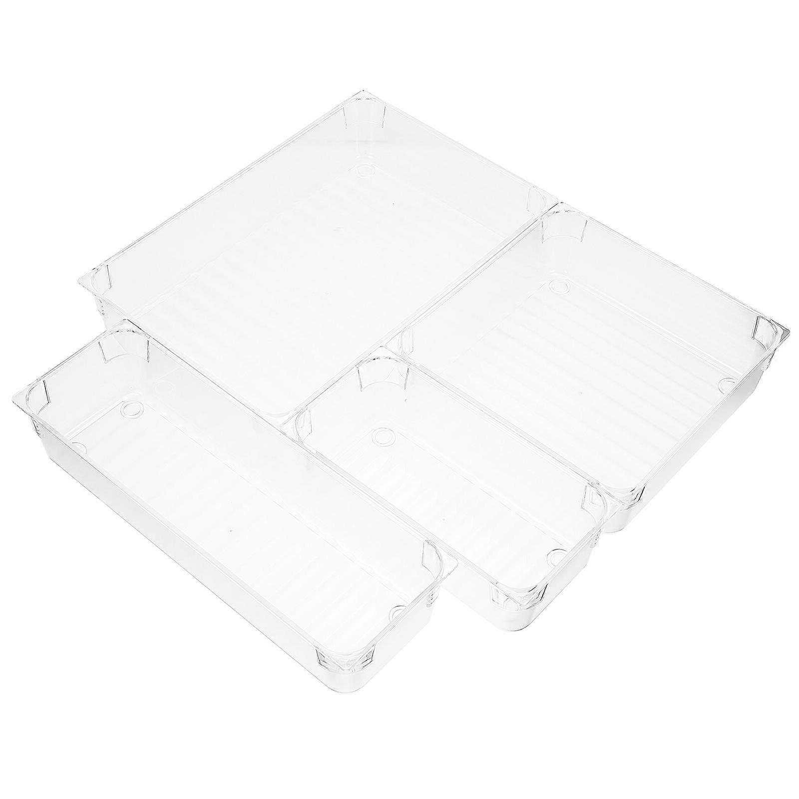 1 set of Drawer Partition Boxes Drawer Dividers Sundries Cosmetics Sorting Boxes