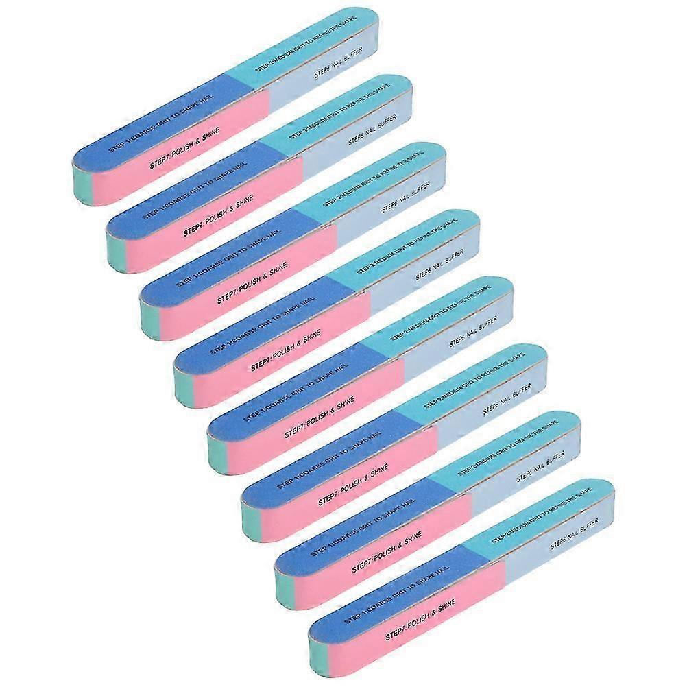 8 Pcs Nails Tools Nail Buffer Block Sponge File Manicure Tools Kit Nail Butter