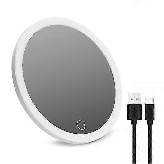 for 10/20/30X Magnifying Mirror with 3-Color LED Light Suction Cup Dimmable USB Rechargeable Portabl