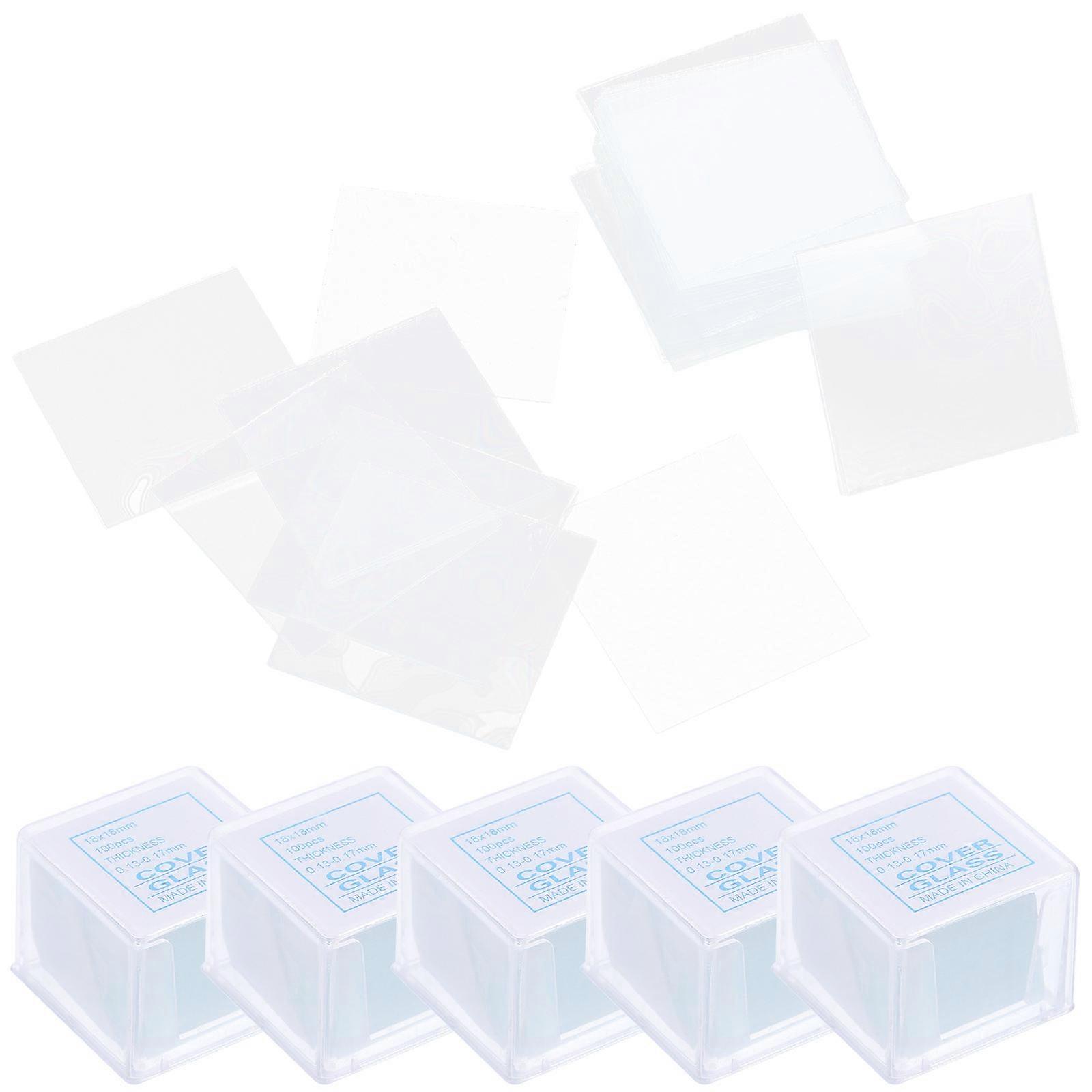 Microscope Slides Glass For Scientists And Researchers Square Cover Slips Laboratory Accessory 2500 Pcs