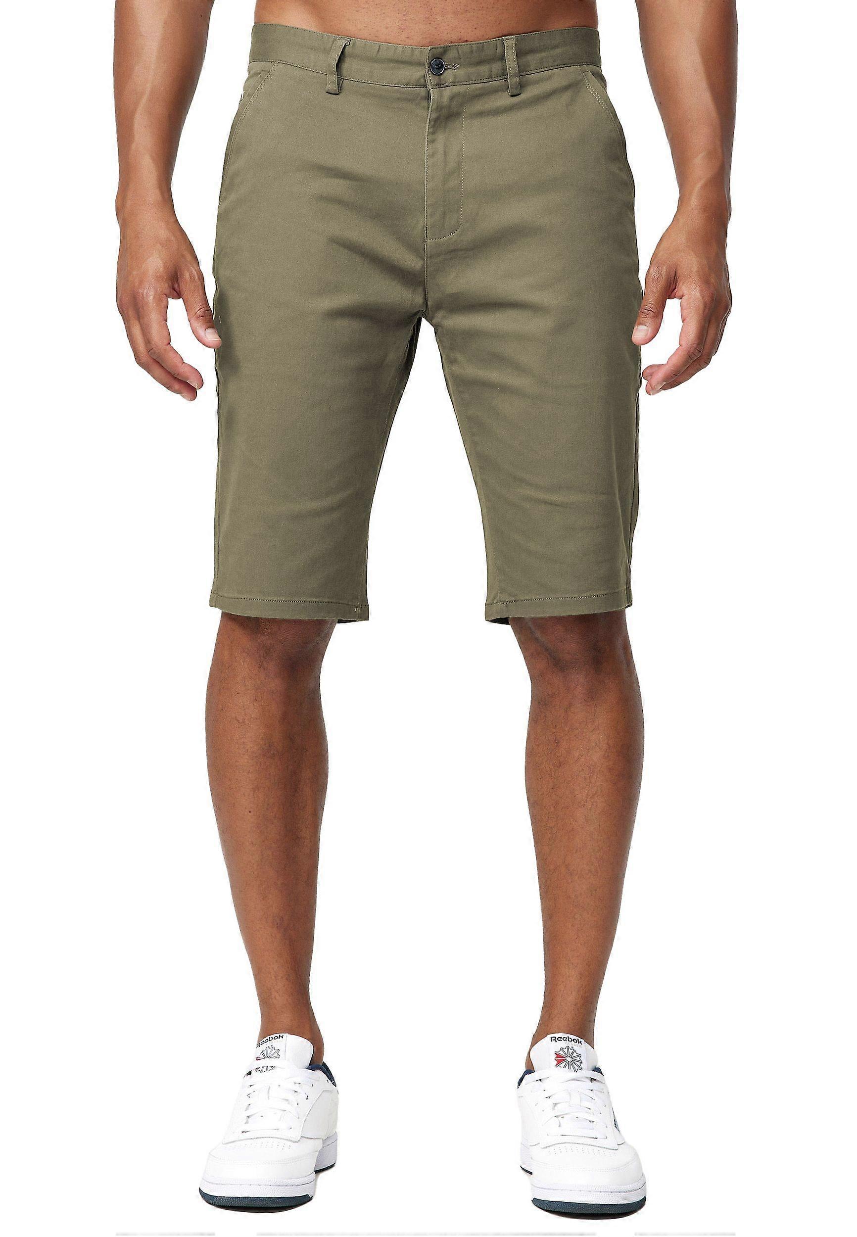 Herren Kurze Chino Shorts Hose Basic Stretch Pants Freizeit Trousers Regular
