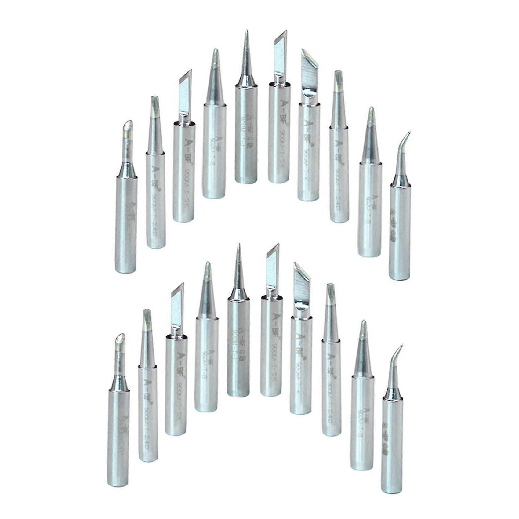 20Pcs 900M-T Soldering Iron Tips Silver