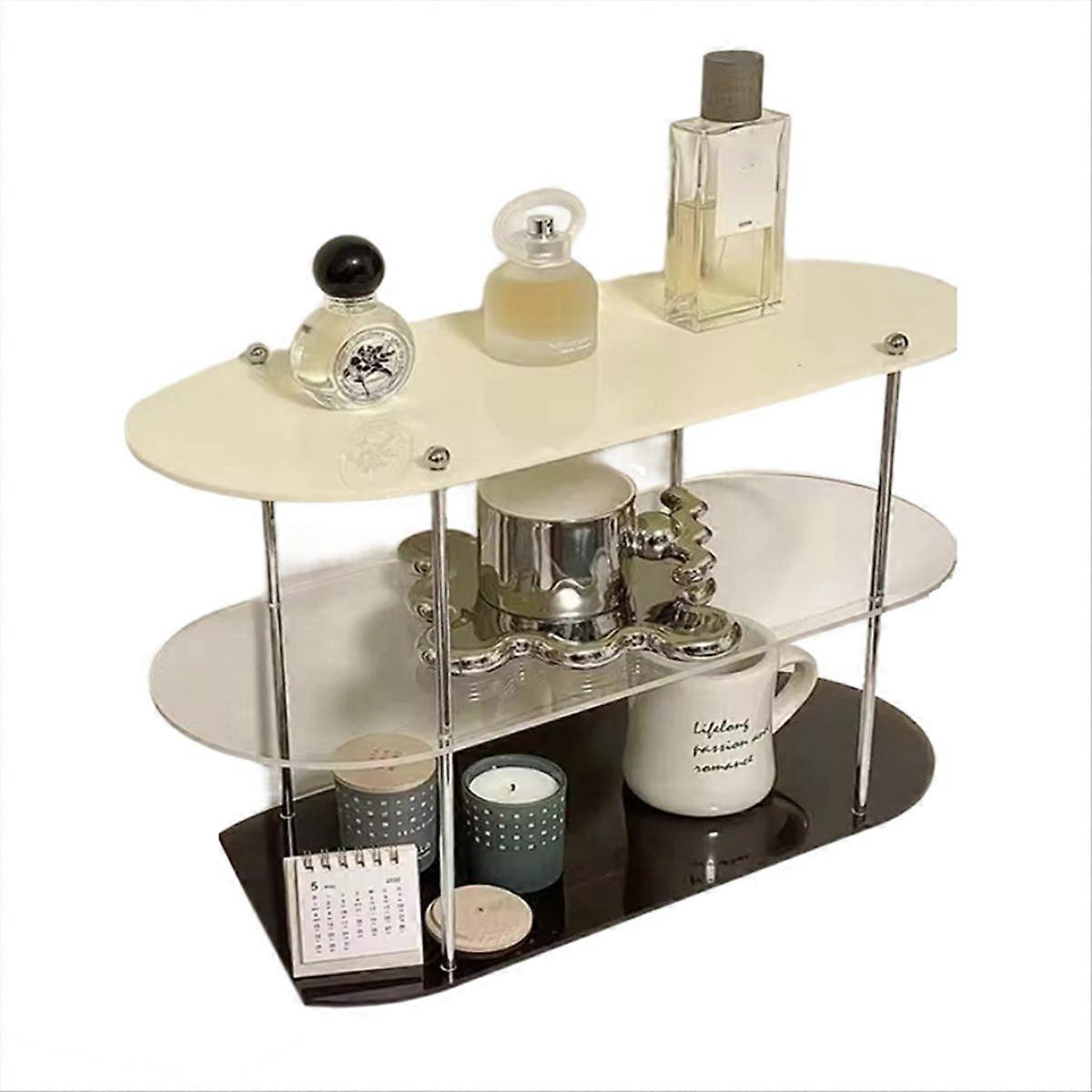 Ins Style Acrylic Multi-Layer Storage Rack Decorative Shelves A