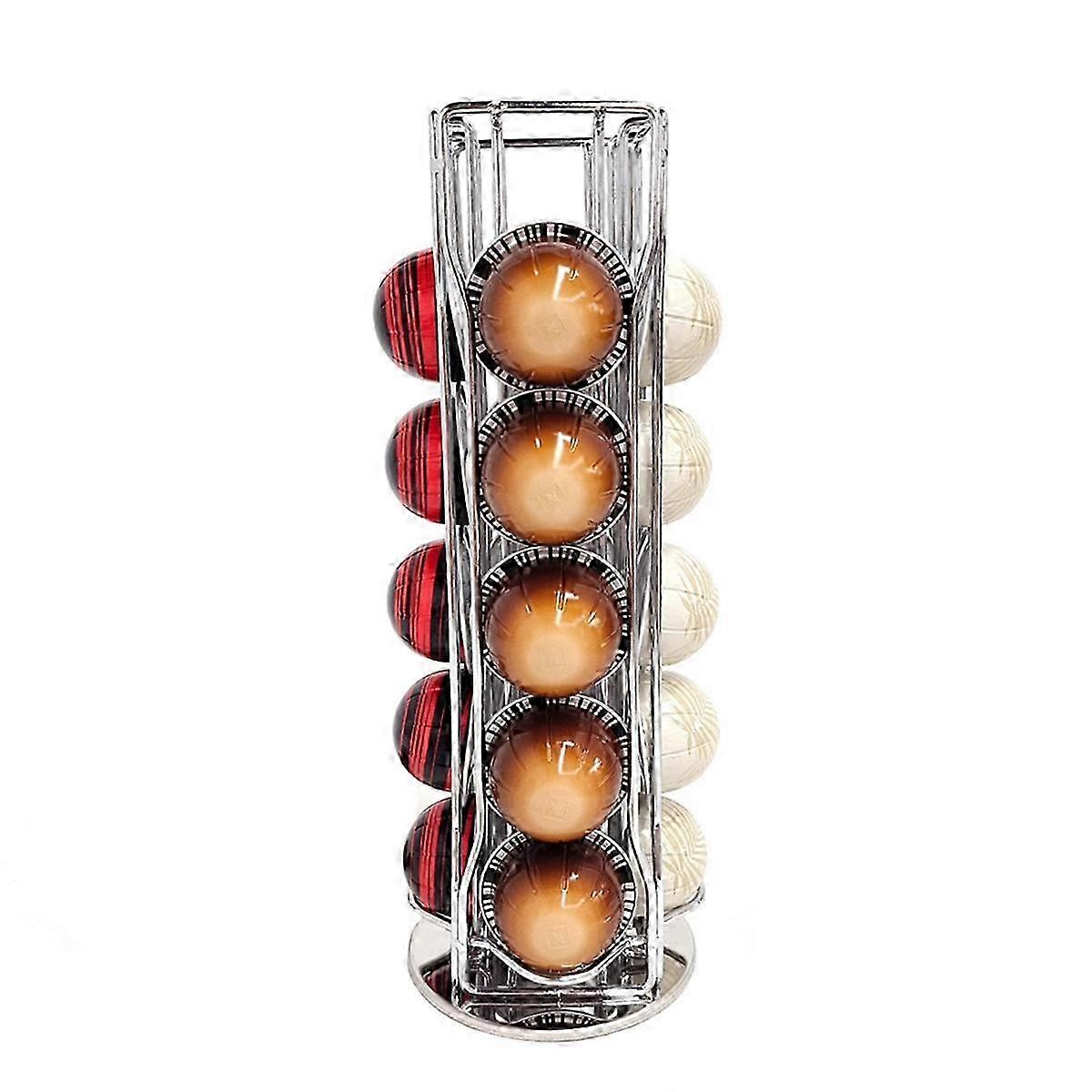 Storage Organizer for Vertuo Line: 20 Cup Coffee Capsule Holder Display Stand