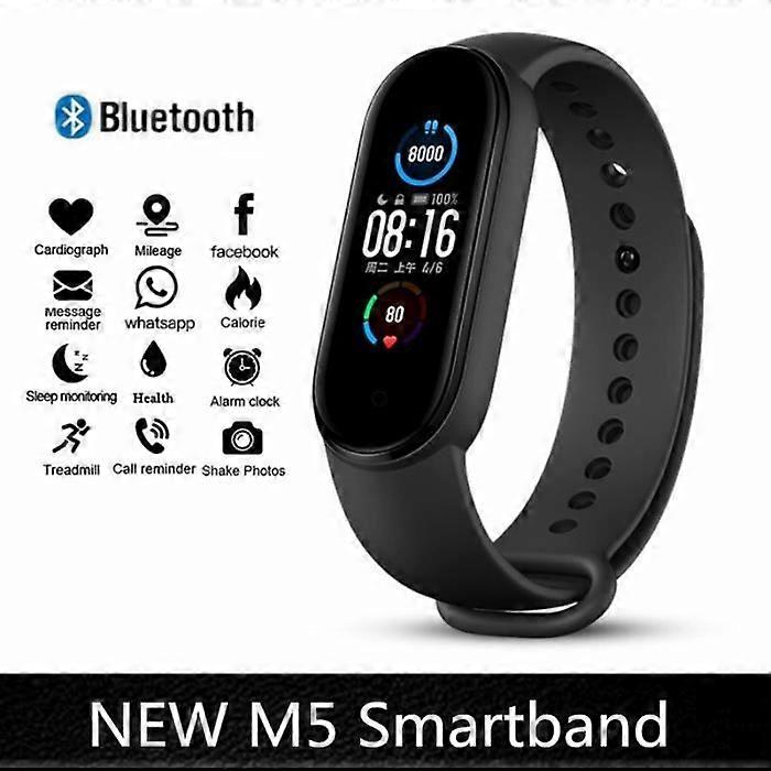 Sports Smartwatch - Connect M4 - Black - Pedometer - Electronic Clock - Connected Device