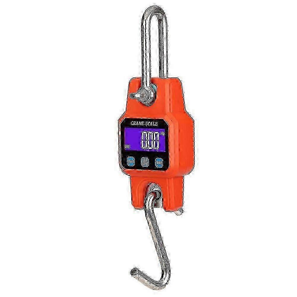 Portable Rechargeable 300kg/600lb Heavy Duty Digital Scale Led Display With Backlight Farm Hunting _ww-2025