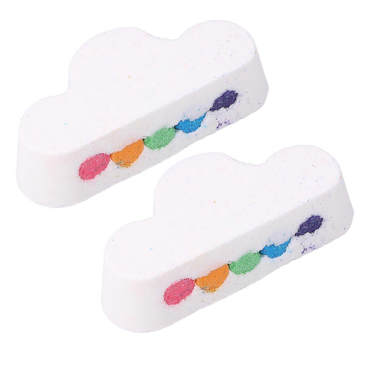 Rainbow Bath Salt Cloud Shape Bathing Salt with Essential Oil 1 Box