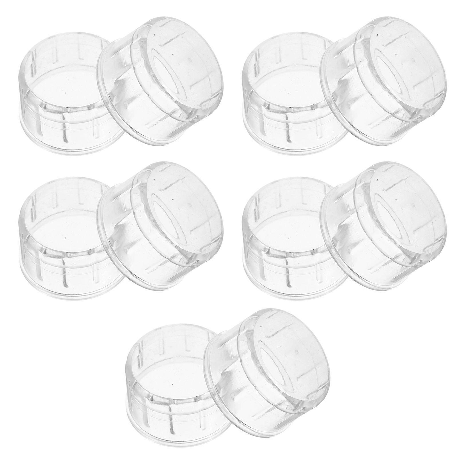 Shaker Bottle Cap Splash Proof Plastic Cover Replacement For Juice Cup Home Bar 10Set