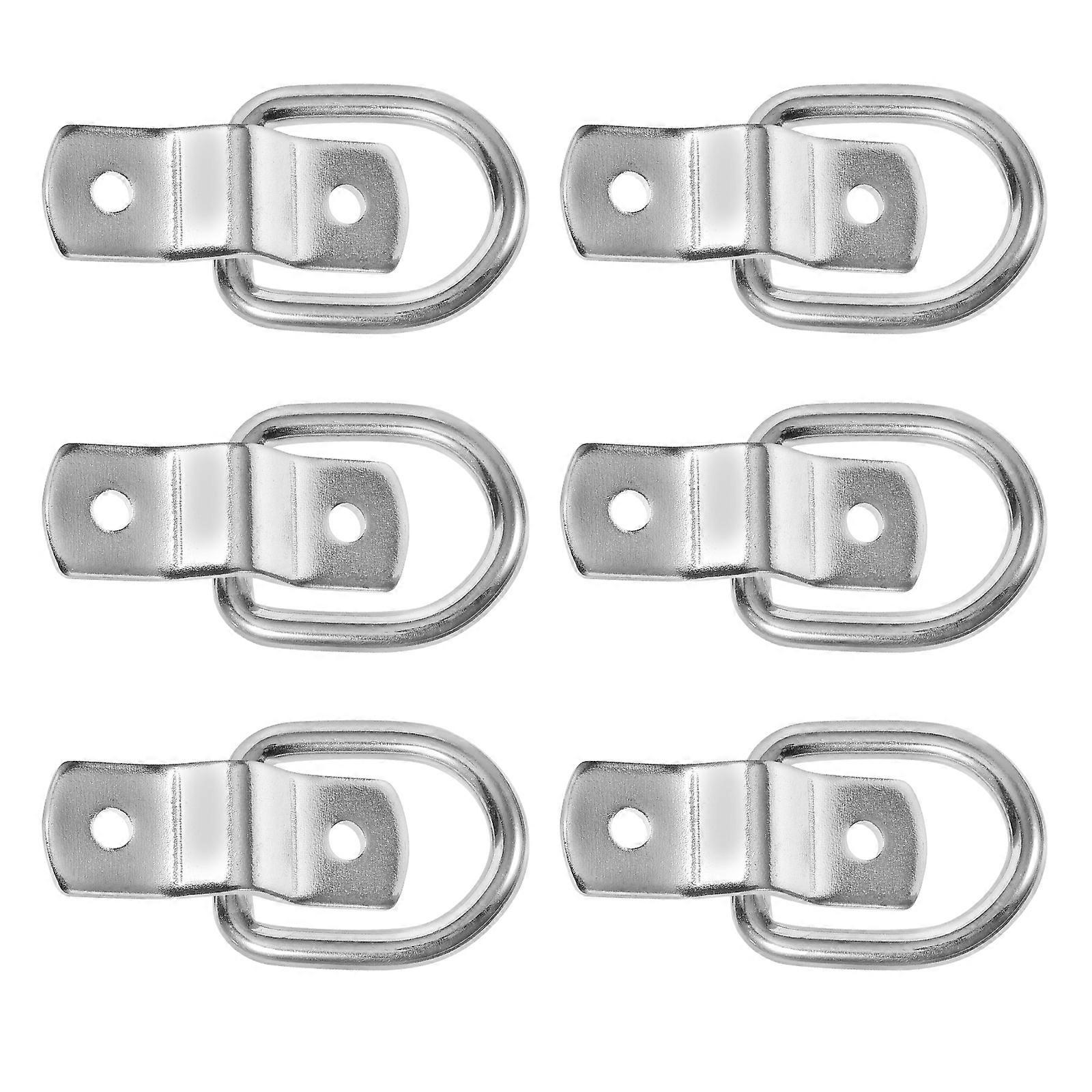 Heavy Duty Floor Mount D Ring Tie Down Anchor Lashing Ring 12Pcs Silver